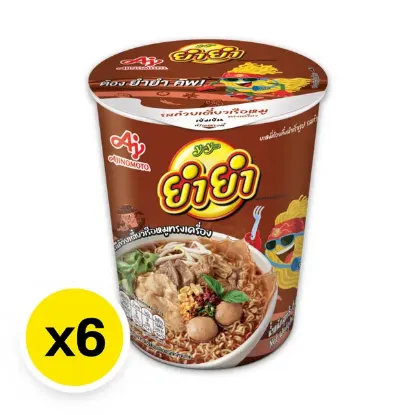 รูปภาพของ ยำยำ บะหมี่กึ่งสำเร็จรูป รสก๋วยเตียวเรือหมูทรงเครื่อง 60 ก. X 6