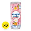 รูปภาพของ คาลพิส แลคโตะ โซดา น้ำอัดลมรสนมเปรี้ยว กลิ่นพีช ซากุระ 245 มล. x 6