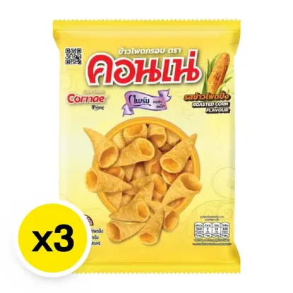รูปภาพของ คอนเน่ ไพร์ม ข้าวโพดอบกรอบ 48 ก. x 3