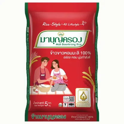 รูปภาพของ ข้าว มาบุญครอง ข้าวหอมมะลิ 100% 5 กก.