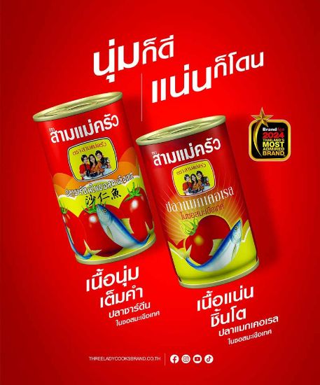 รูปภาพของ สามแม่ครัว ปลาซาร์ดีนในซอสมะเขือเทศ 155 ก. x 10