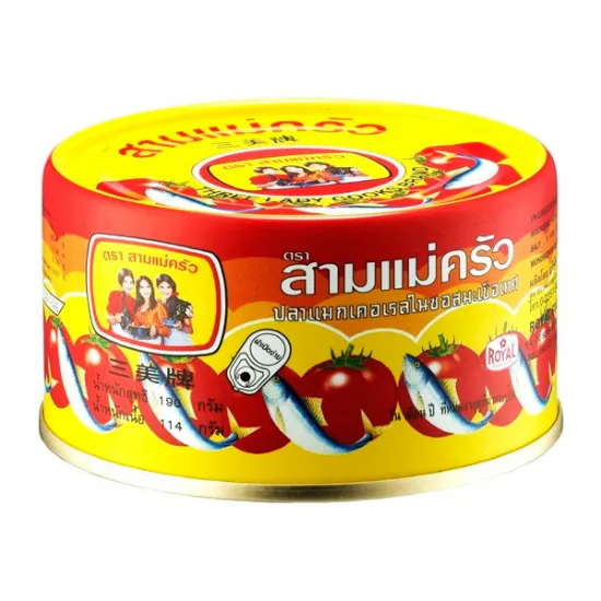 รูปภาพของ สามแม่ครัว ปลาซาร์ดีนในซอสมะเขือเทศ 190 ก. x 6