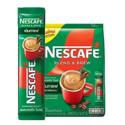 รูปภาพของ เนสกาแฟ เบลนด์ แอนด์ บรู กาแฟปรุงสำเร็จ เอสเปรสโซ 15.1 ก. 27 ซอง