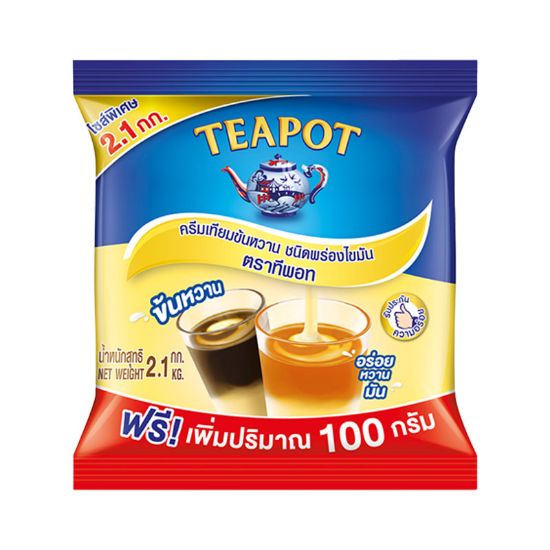 รูปภาพของ ทีพอท ครีมเทียมข้นหวาน 2.1 กก.