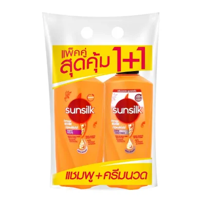 รูปภาพของ ซันซิล แชมพู+นวดสีส้ม475+450มล1+1