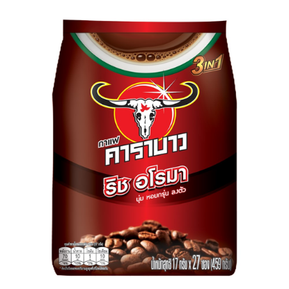 รูปภาพของ คาราบาว กาแฟ ริช อโรมา 3อิน1 17ก. X 27