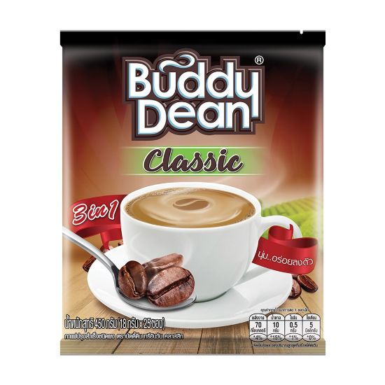 รูปภาพของ บัดดี้ดีนคลาสสิคกาแฟสำเร็จ ซอง 18กx25