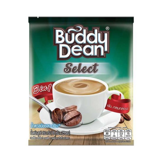 รูปภาพของ บัดดี้ดีนซีเล็คท์กาแฟ(น้ำตาลน้อย)18กX25ซ