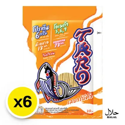 รูปภาพของ ทาโร ปลาสวรรค์ รสบาร์บีคิว 20 ก. x 6