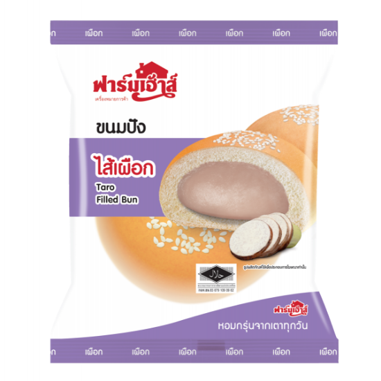 รูปภาพของ ฟาร์มเฮ้าส์ ขนมปังไส้เผือก 80ก. X 3