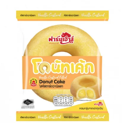 รูปภาพของ ฟาร์มเฮ้าส์โดนัทเค้กไส้คัสตาร์ดวานิลลา 60G. X 3