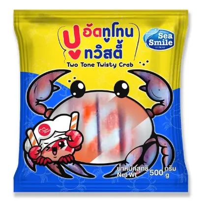 รูปภาพของ ซีสมายล์ ปูอัดทูโทนทวิสตี้ 500 ก.