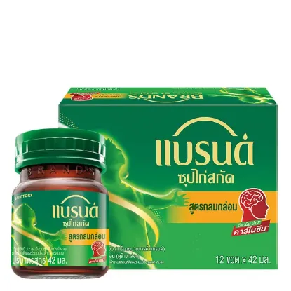 รูปภาพของ แบรนด์ ซุปไก่สกัด รสกลมกล่อม 42 มล. 12 ขวด