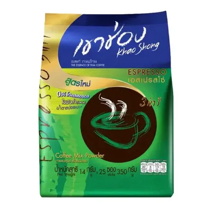 รูปภาพของ เขาช่อง กาแฟปรุงสำเร็จชนิดผง 3in1 เอสเปรสโซ่ 18 ก. x 25