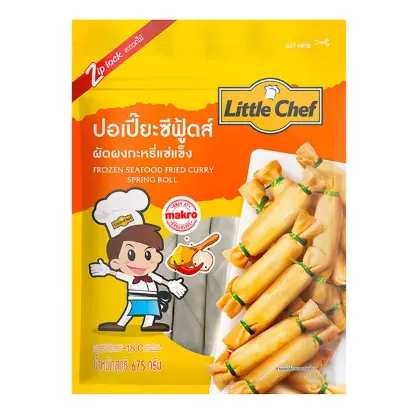 รูปภาพของ ลิตเติลเชฟ ปอเปี๊ยะซีฟู้ดส์ผัดผงกะหรี่แช่แข็ง 675 ก.